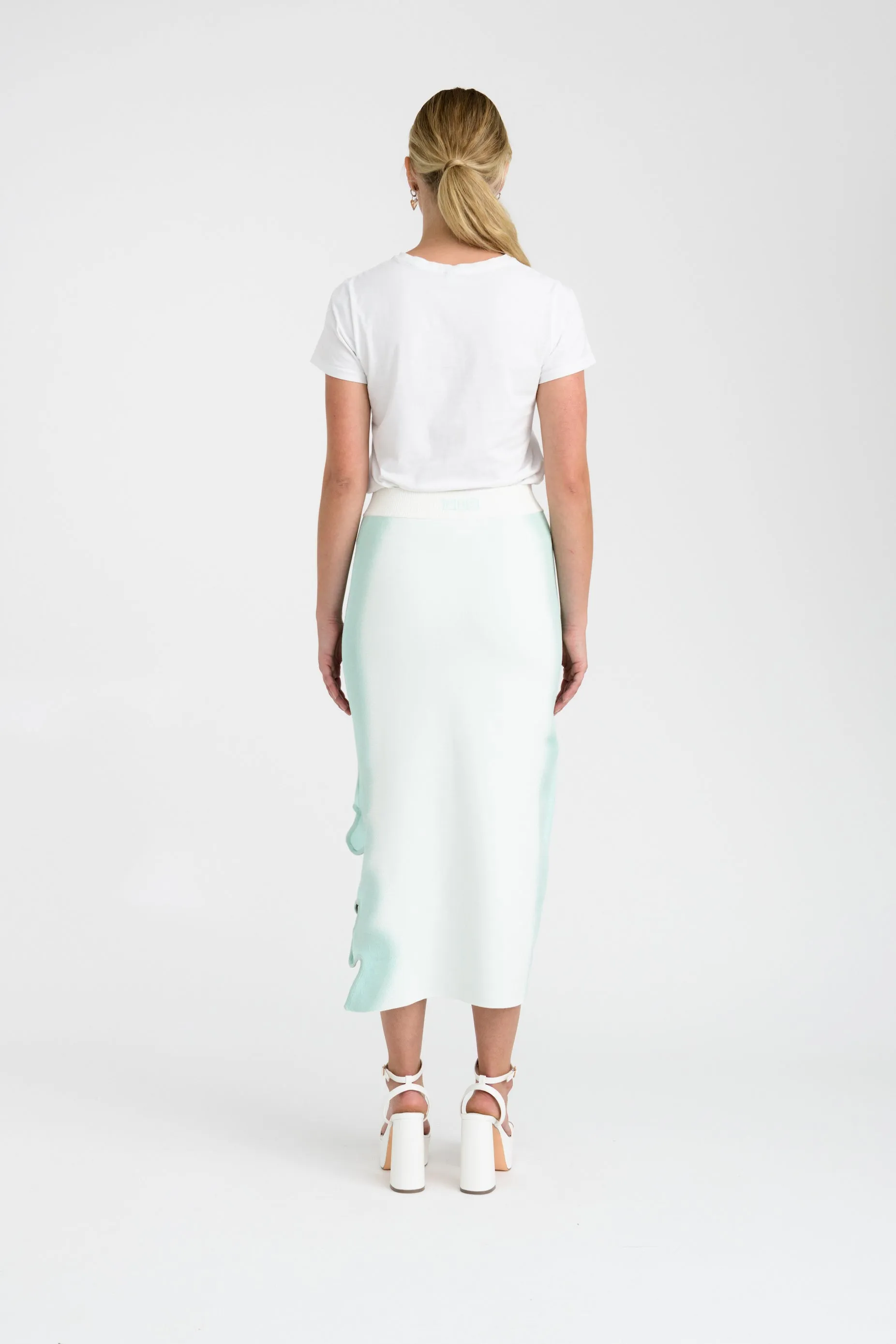 Anti Friction Lining RAGO WAVY MIDI SKIRT