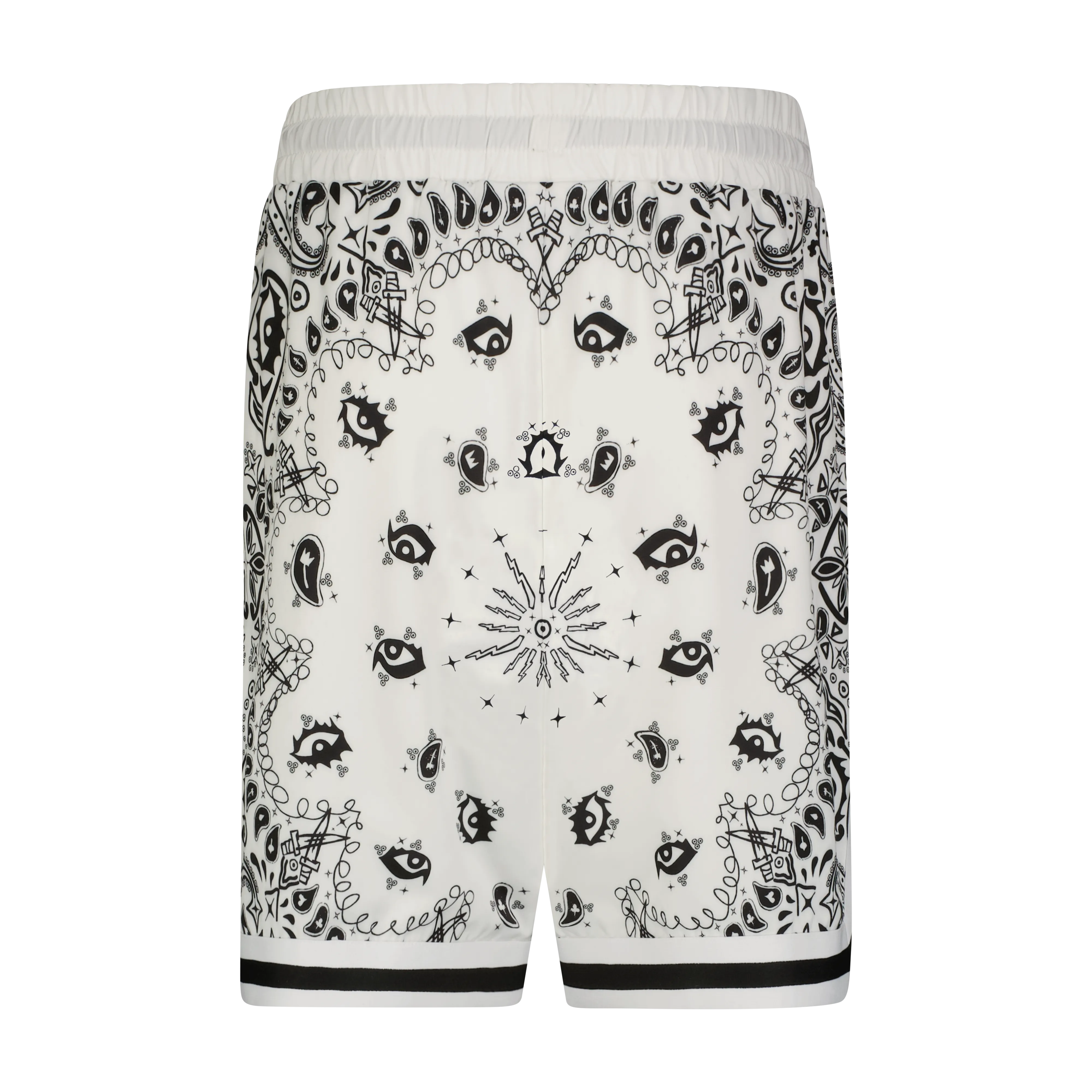 PAISLEY VISCOSE BASKETBALL SHORT Exclusive item Fast Absorption Textile