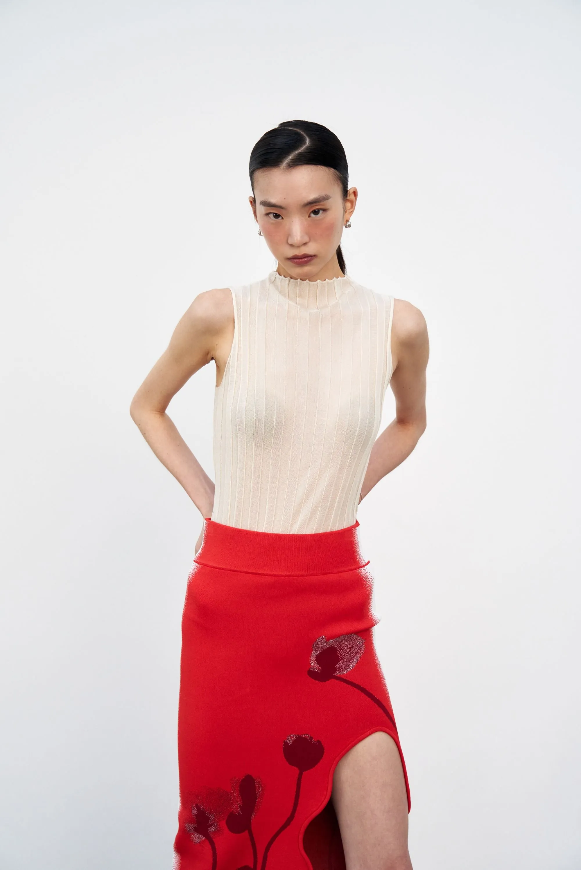 JASMINE SHEER TANK TOP Wrinkle Resistant Treatment