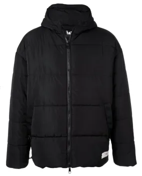 STROKE OF DNA BUBBLE JACKET BLACK Easy Care Material