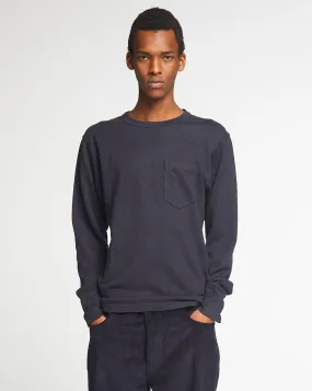 L/S Pocket T Military Jersey Navy Chic Style Trend Sport Flex Fit