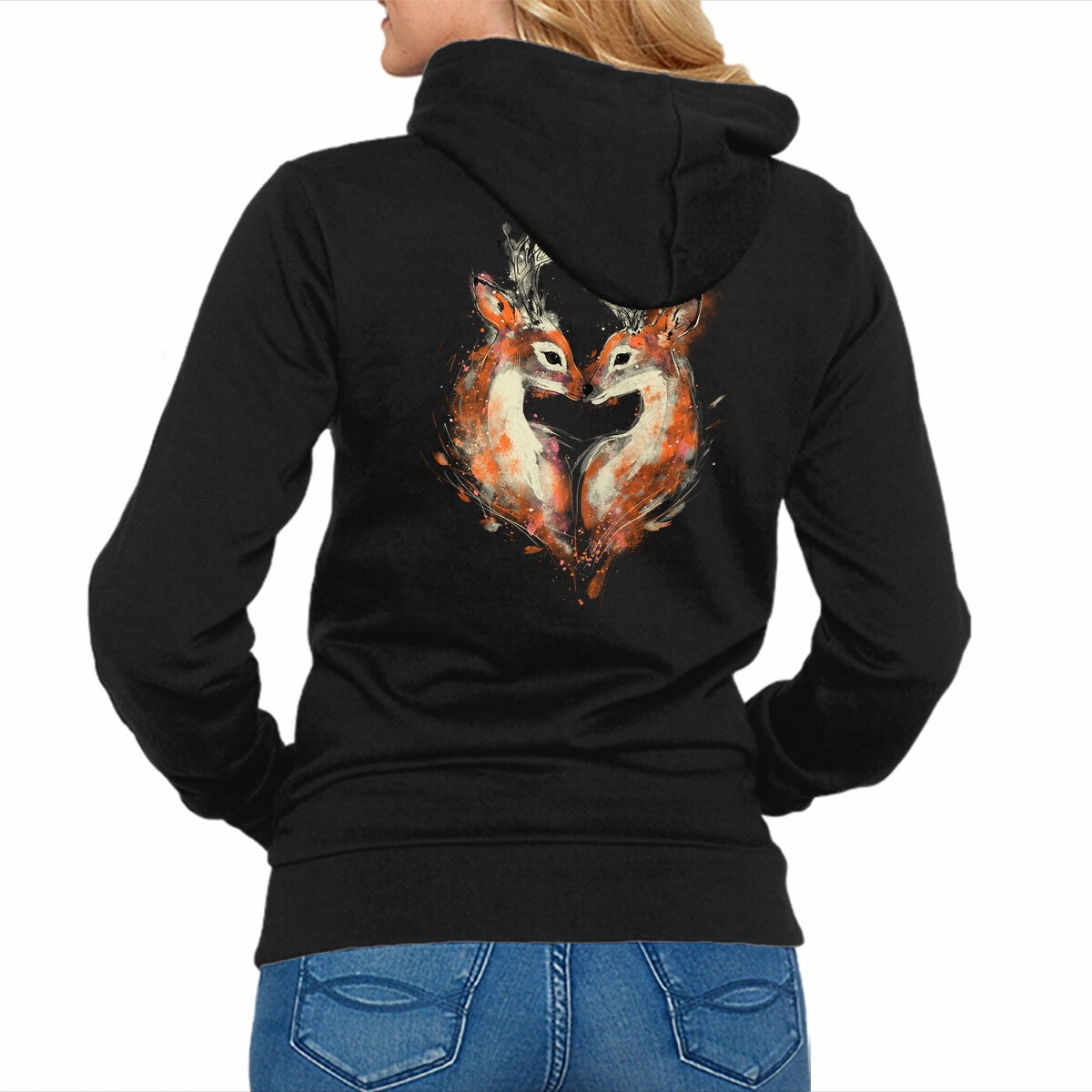 2 Deers In Love Long Sleeve Practical Wear