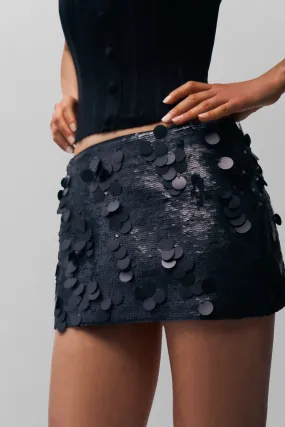 Low Rise Paillette Skirt Hypoallergenic fabric