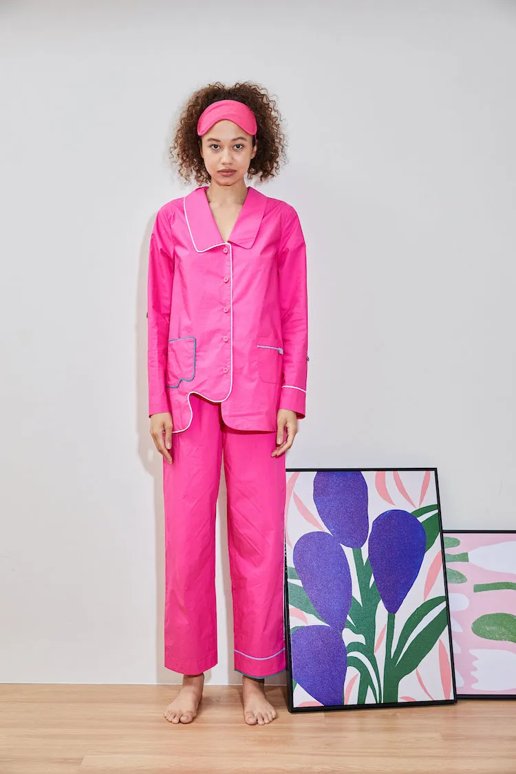 Cozy Casual SUGAR COTTON STRAIGHT TROUSER rose