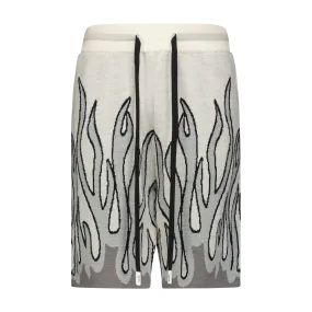 shrink-resistant HighBackRise UP IN FLAMES SWEATER SHORTS