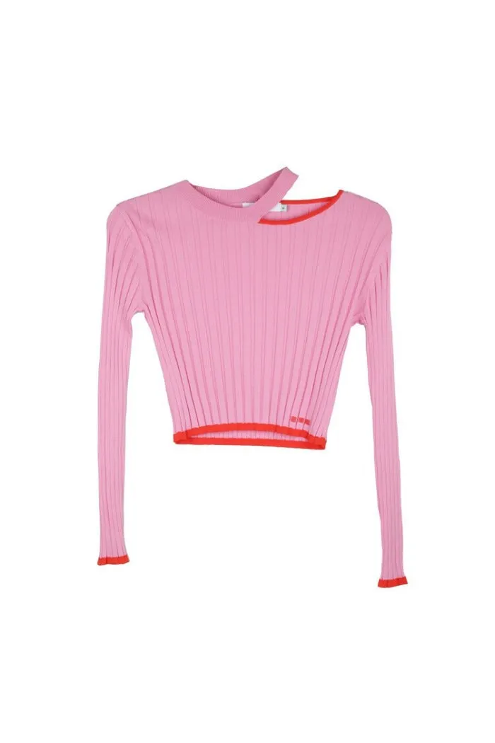 CarbonNeutral Production Sunday Long Sleeve Crop Top