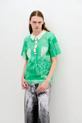 Breathable Hoodie Full Coverage Fit SYLVIE UV REACTIVE TREE PRINT OVERSIZED SHIRT