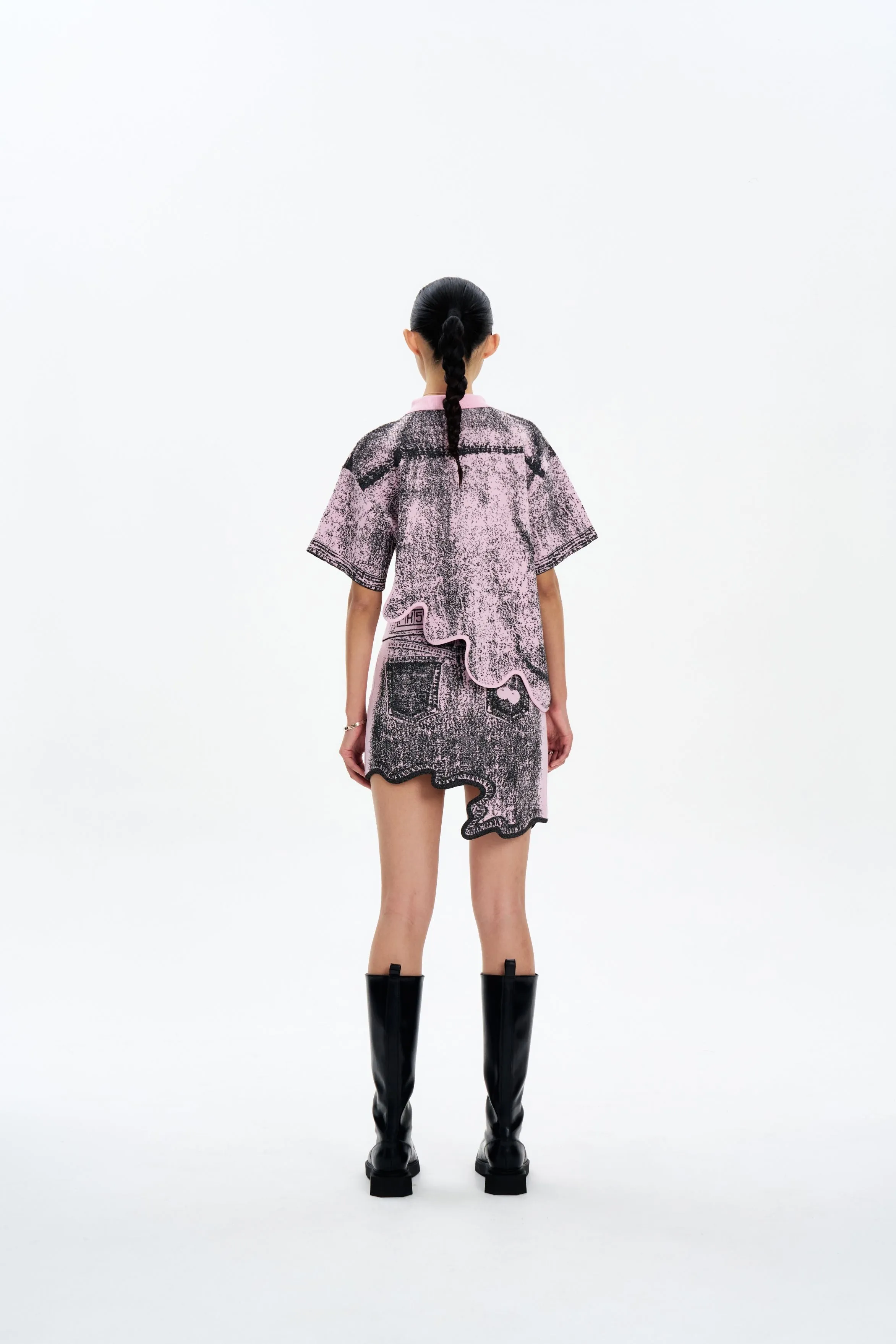 TAMIA REFLECTIVE WAVY POLO Ventilated Back Panel