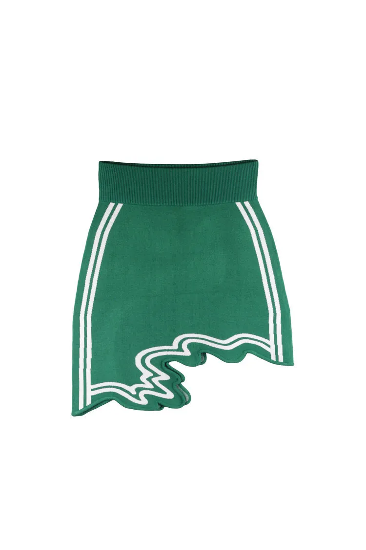 Stain Repellent Coating Reinforced Seams Casey Wavy Mini Skirt