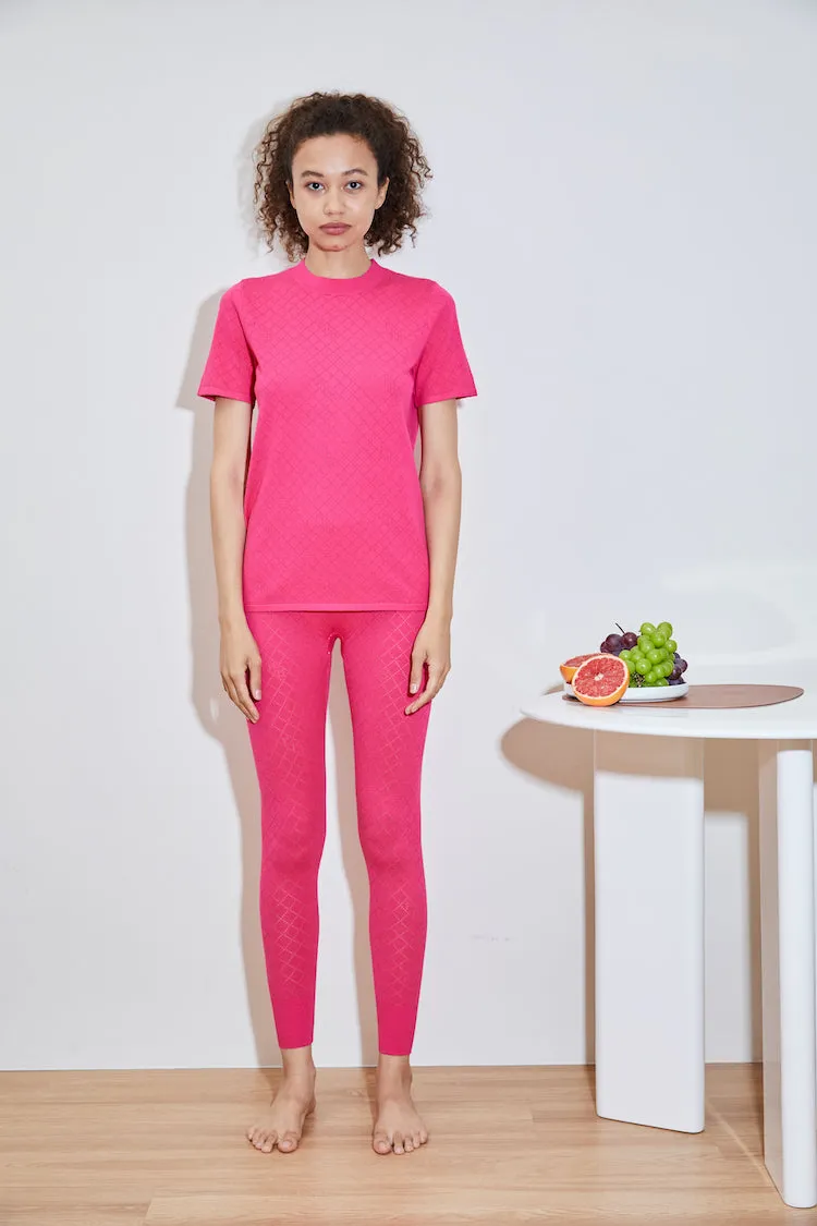 Flex Fit Shoulder Construction TURMERIC hydraKNIT ECOVERO TSHIRT rose