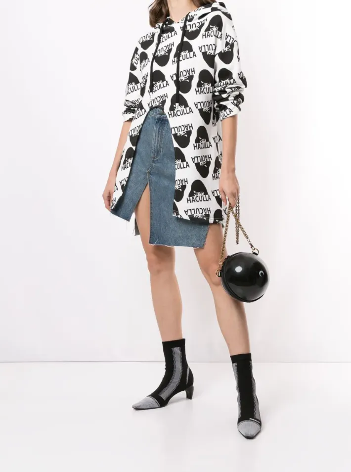 WATCHING YOU HOODIE  OFF WHITE Relaxed Comfort Fit Relaxed Waist