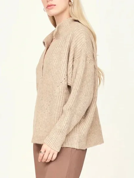 Long Lasting Elasticity Mirth Jackson Sweater in Camel