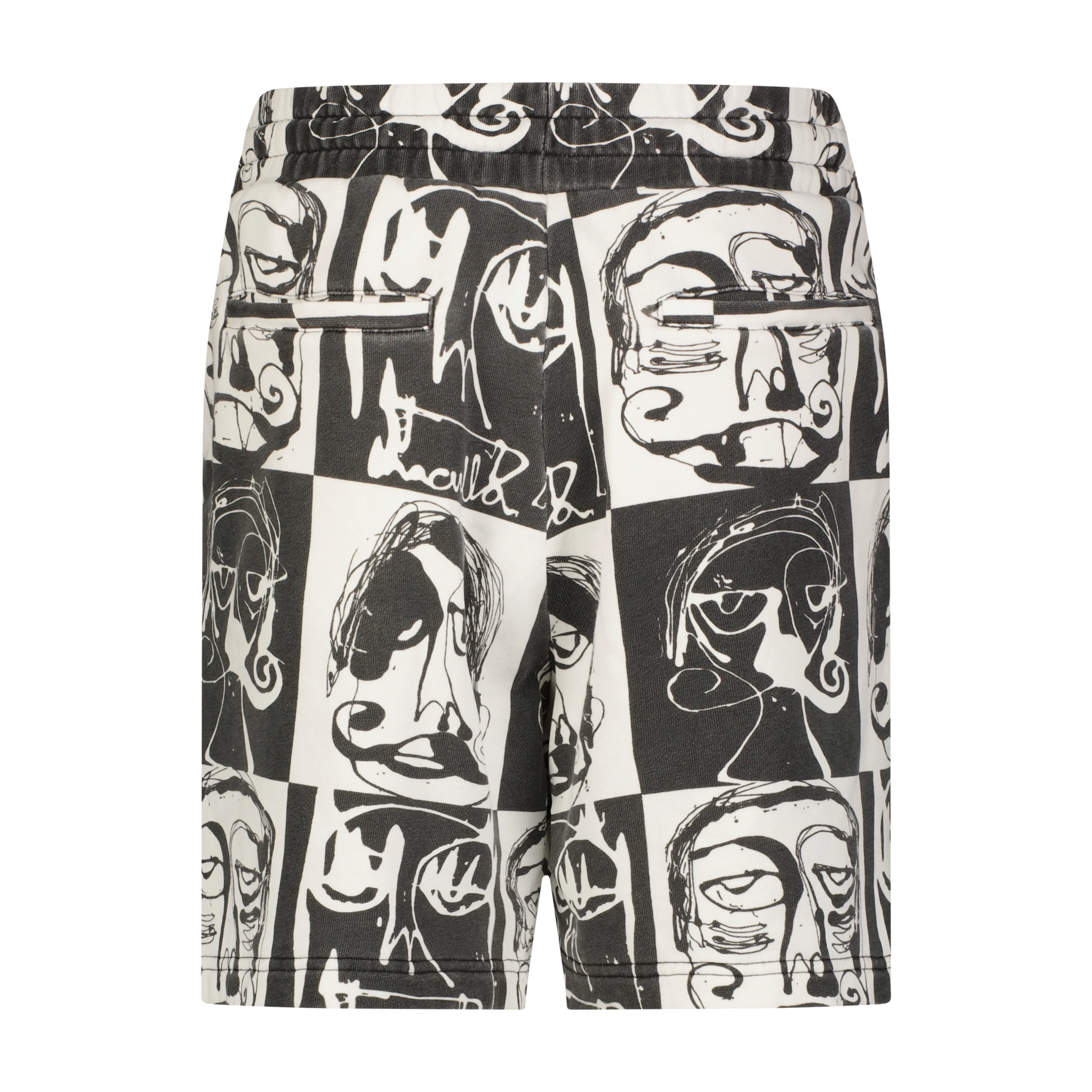 Machine-washable THIS IS CHESS KNIT SHORTS