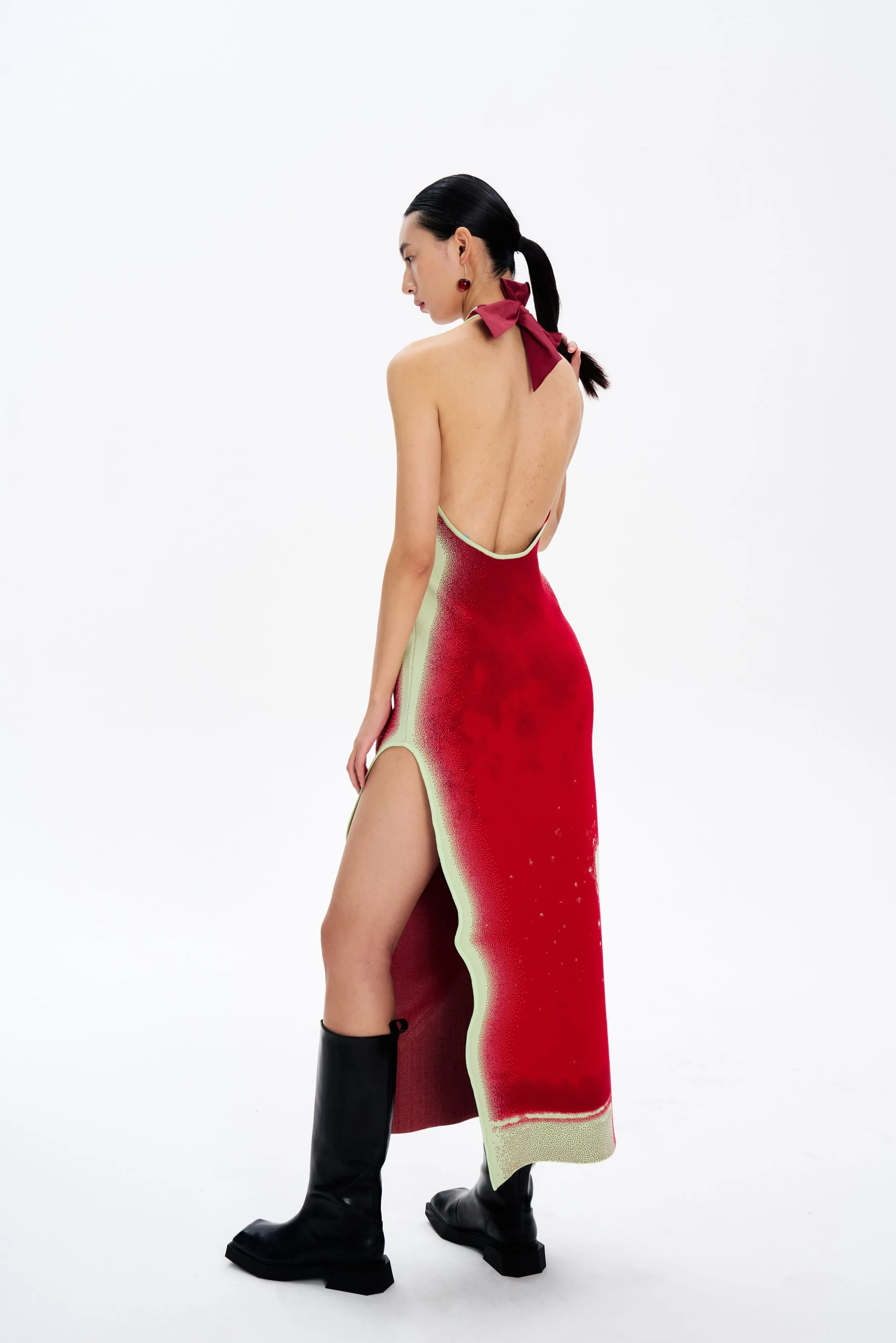 NOAH HALTER NECK LONG DRESS Street Mood