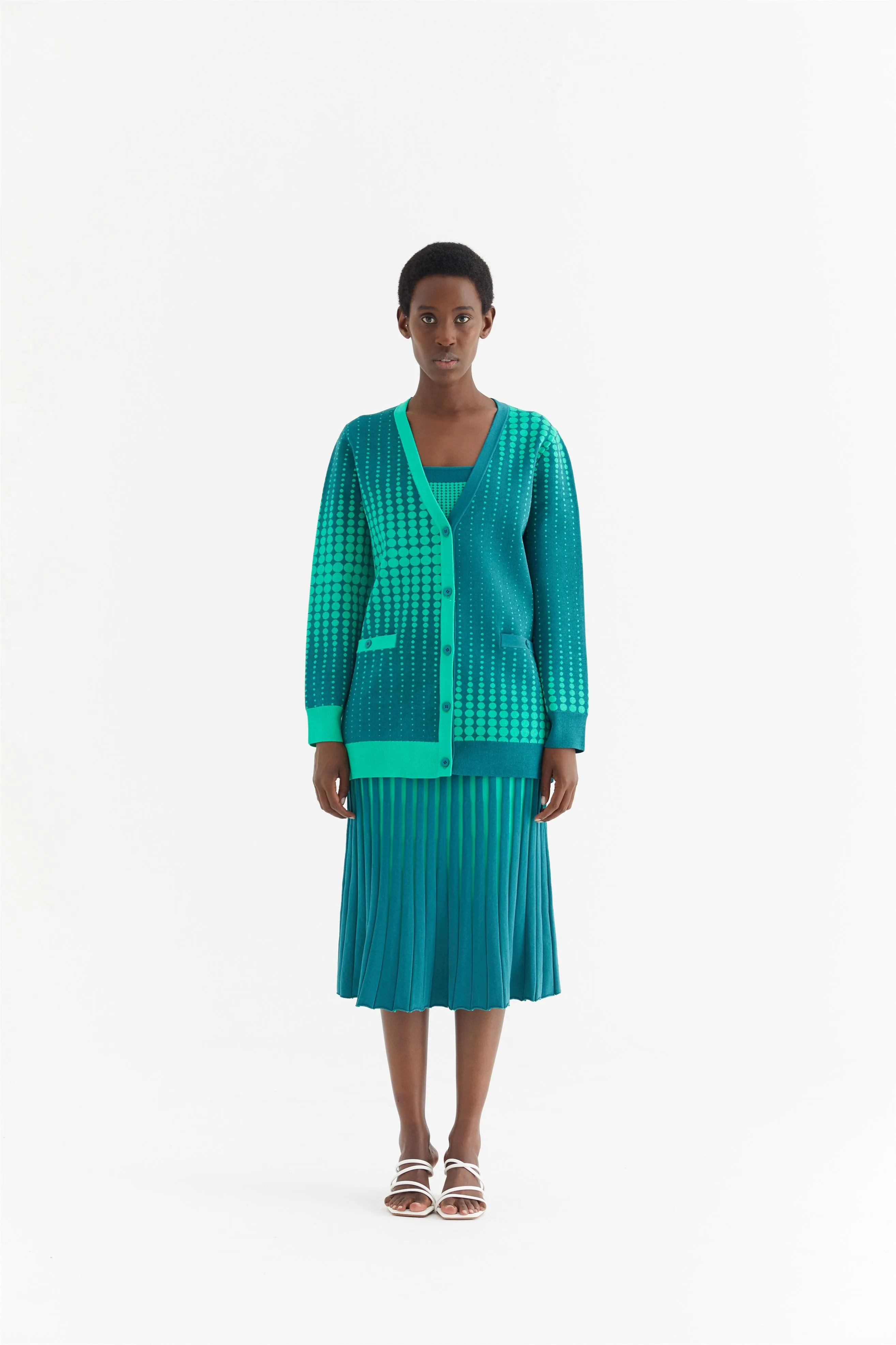 ConvertibleCollar Multi Pocket ARIA OVERSIZED CARDIGAN