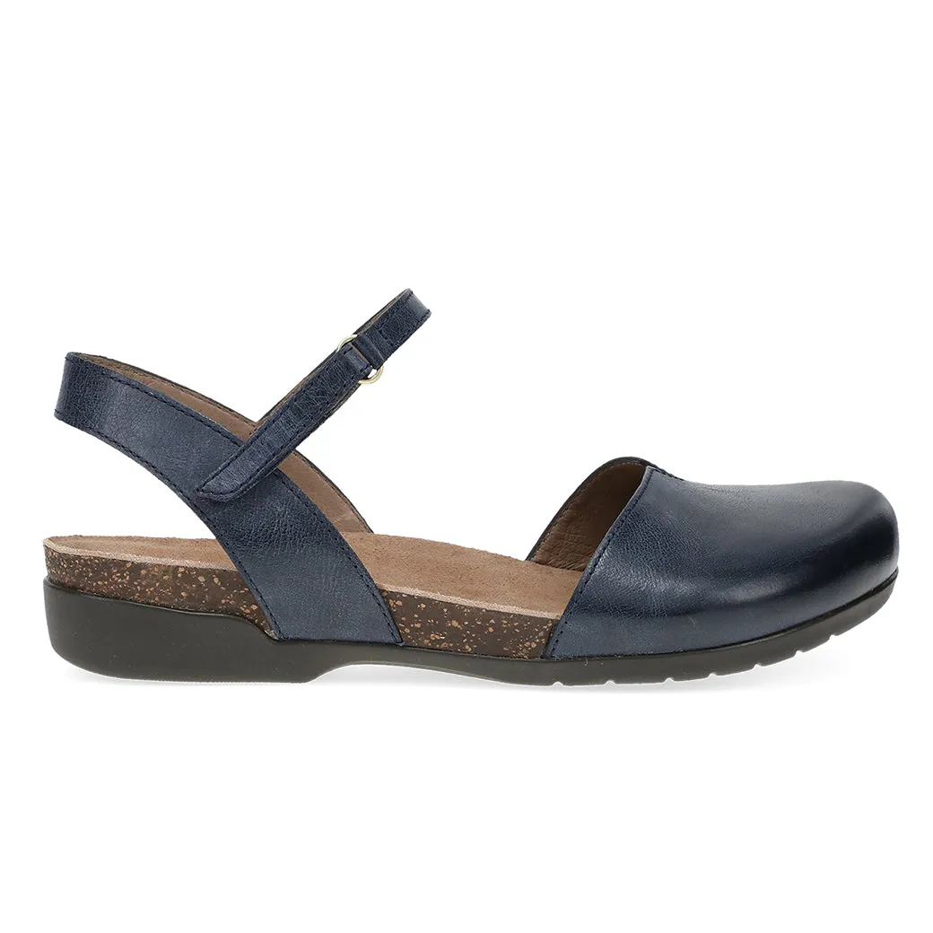 Seamless construction Light Impact Womens Dansko Rowan Leather in Navy