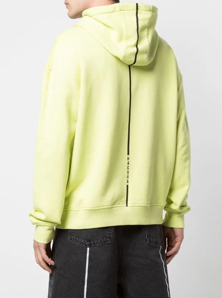 GLOSS DROP SHOULDER HOODIE LIME Beach club style