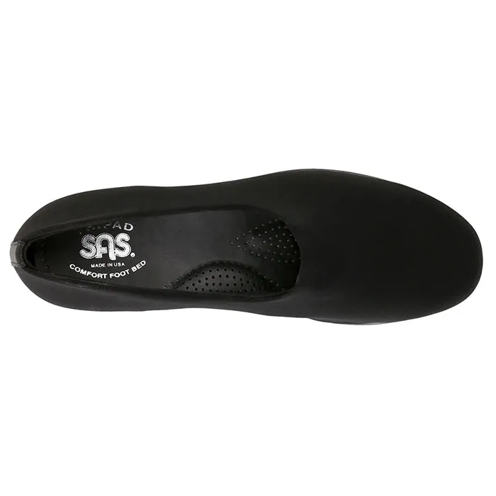 Womens SAS Bliss Slip On Wedge Black Easy Day