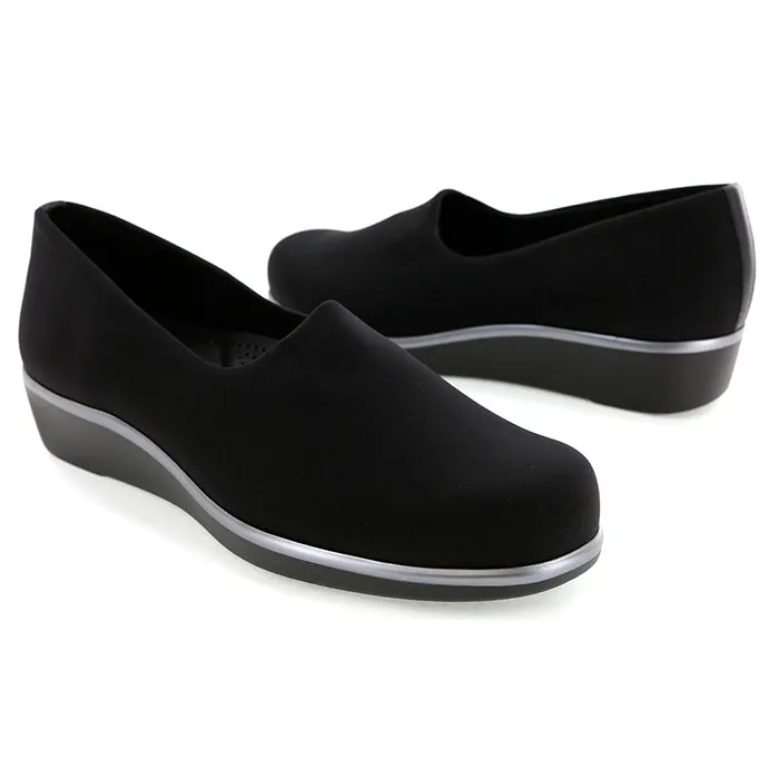 Office Fit Air Soft Womens SAS Bliss Slip On Wedge Black