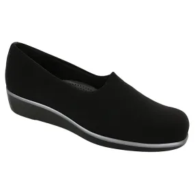 Cliff Jog Womens SAS Bliss Slip On Wedge Black