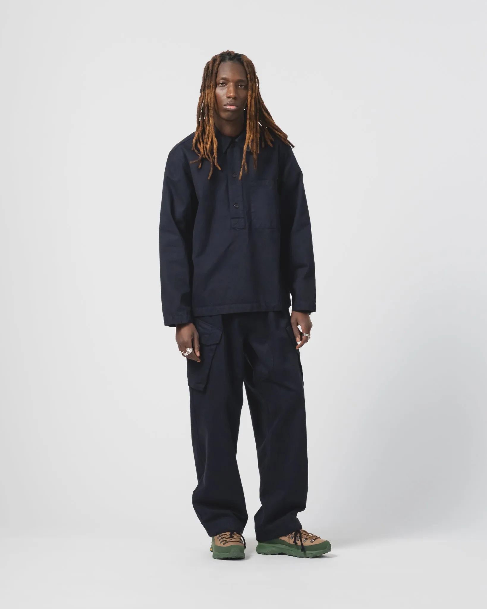 Trooper Pants Gabardine Satin Inkt hypoallergenic material No Ride-Up