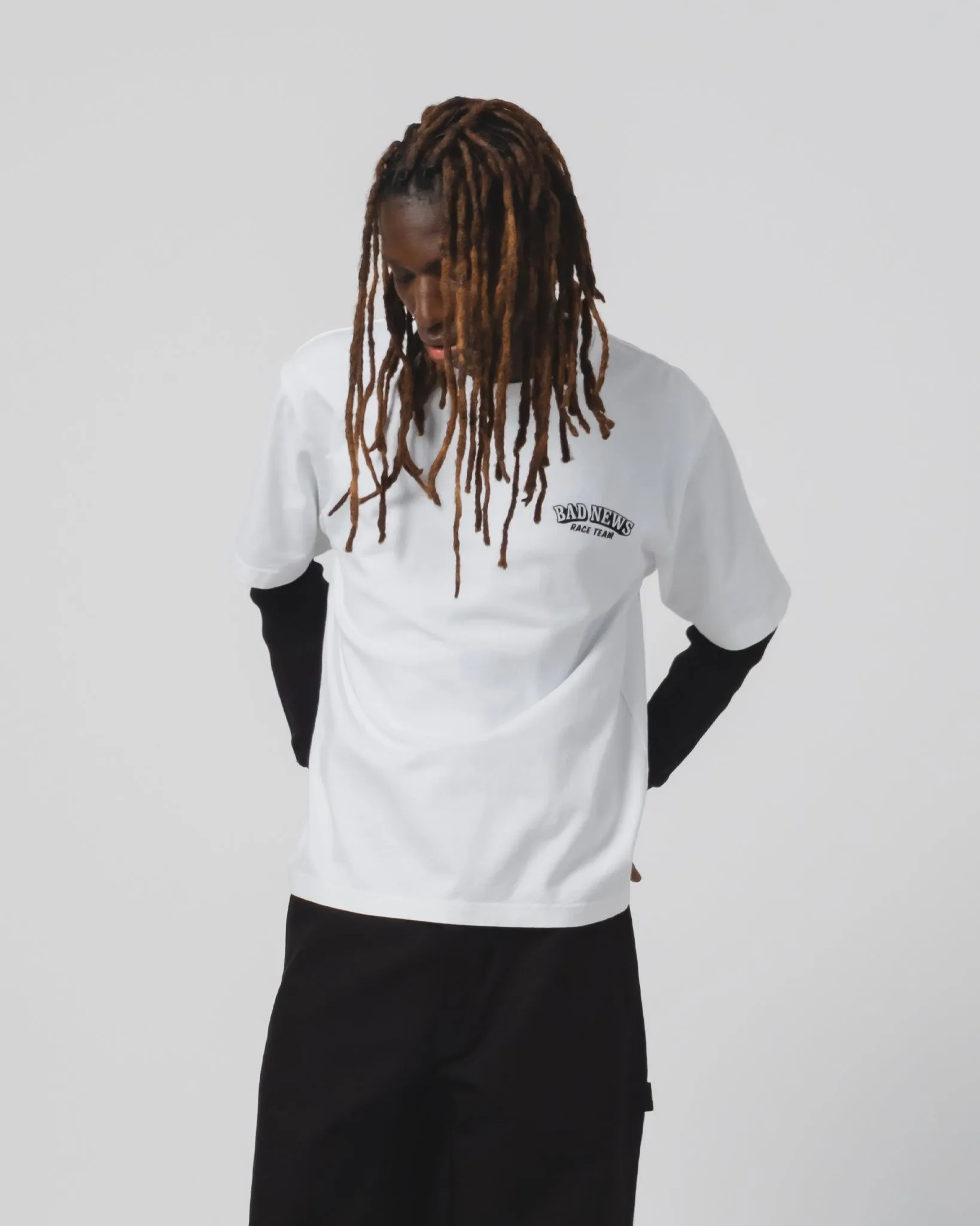 Bad News Tee Open End White Urban Look Everyday apparel