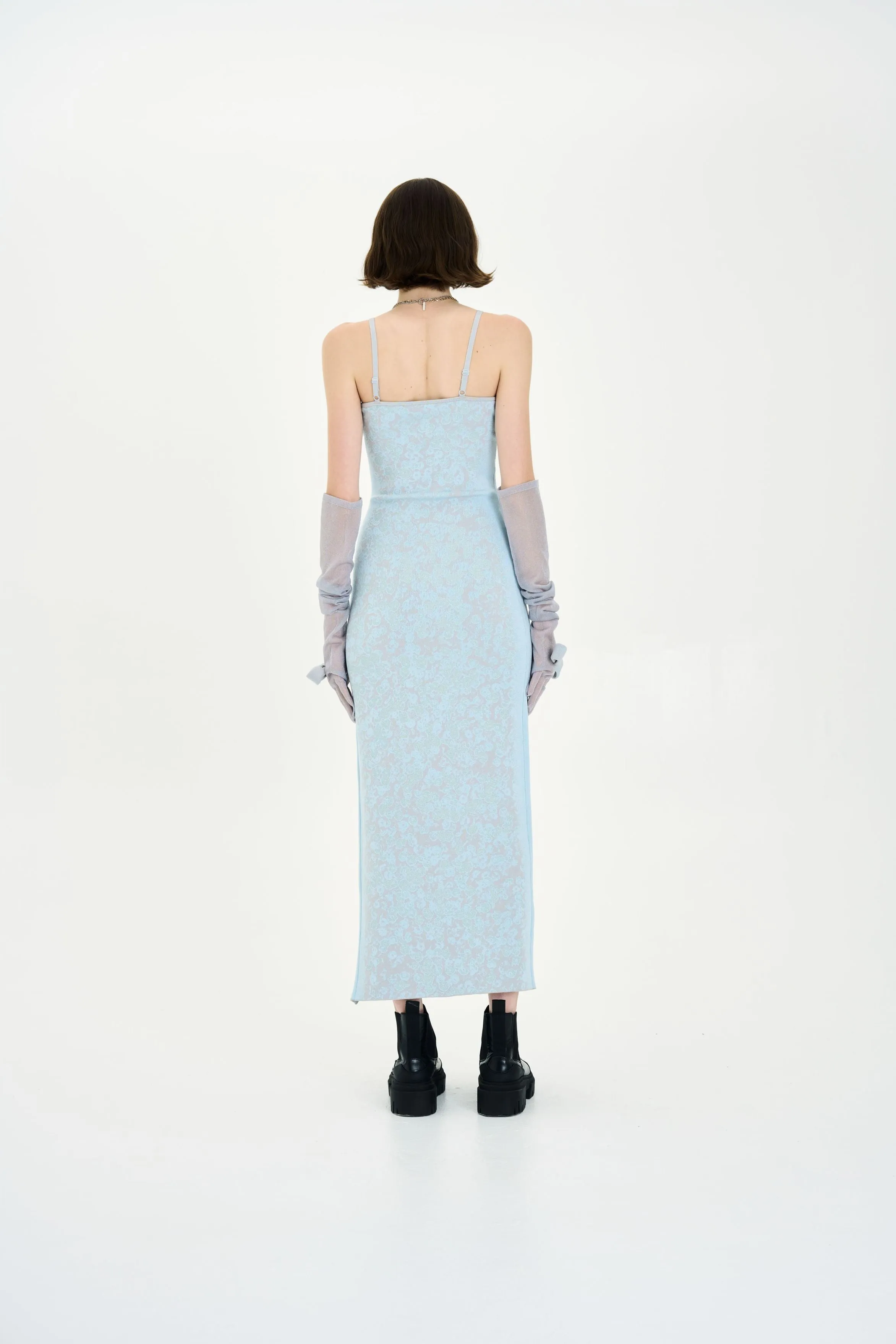 HEATHER SEQUINS PRINT MAXI TANK DRESS Peace View Flattering Lines