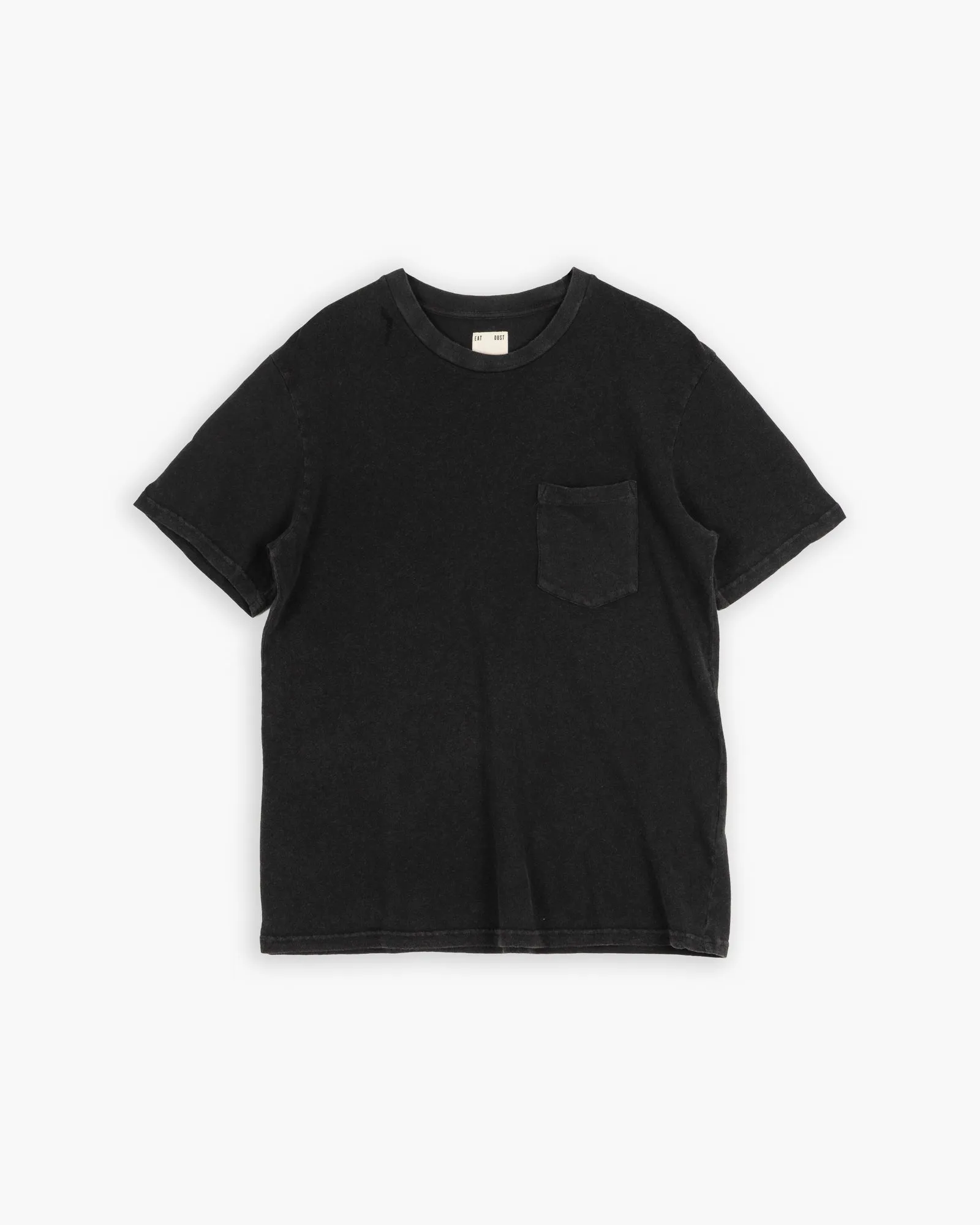 Basic Pocket T Cotton Hemp Vintage Black Smart Comfort