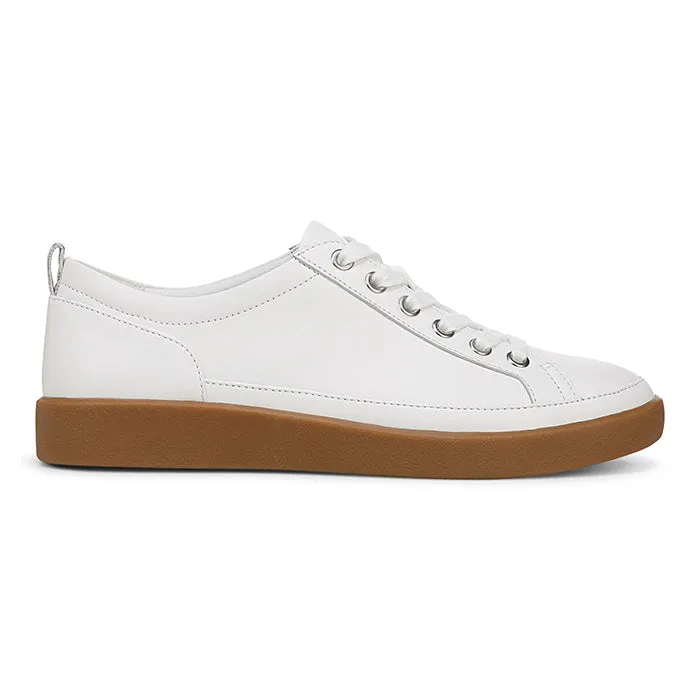 Relax Style Womens Vionic Winny Lace Up Sneaker in White/Gum