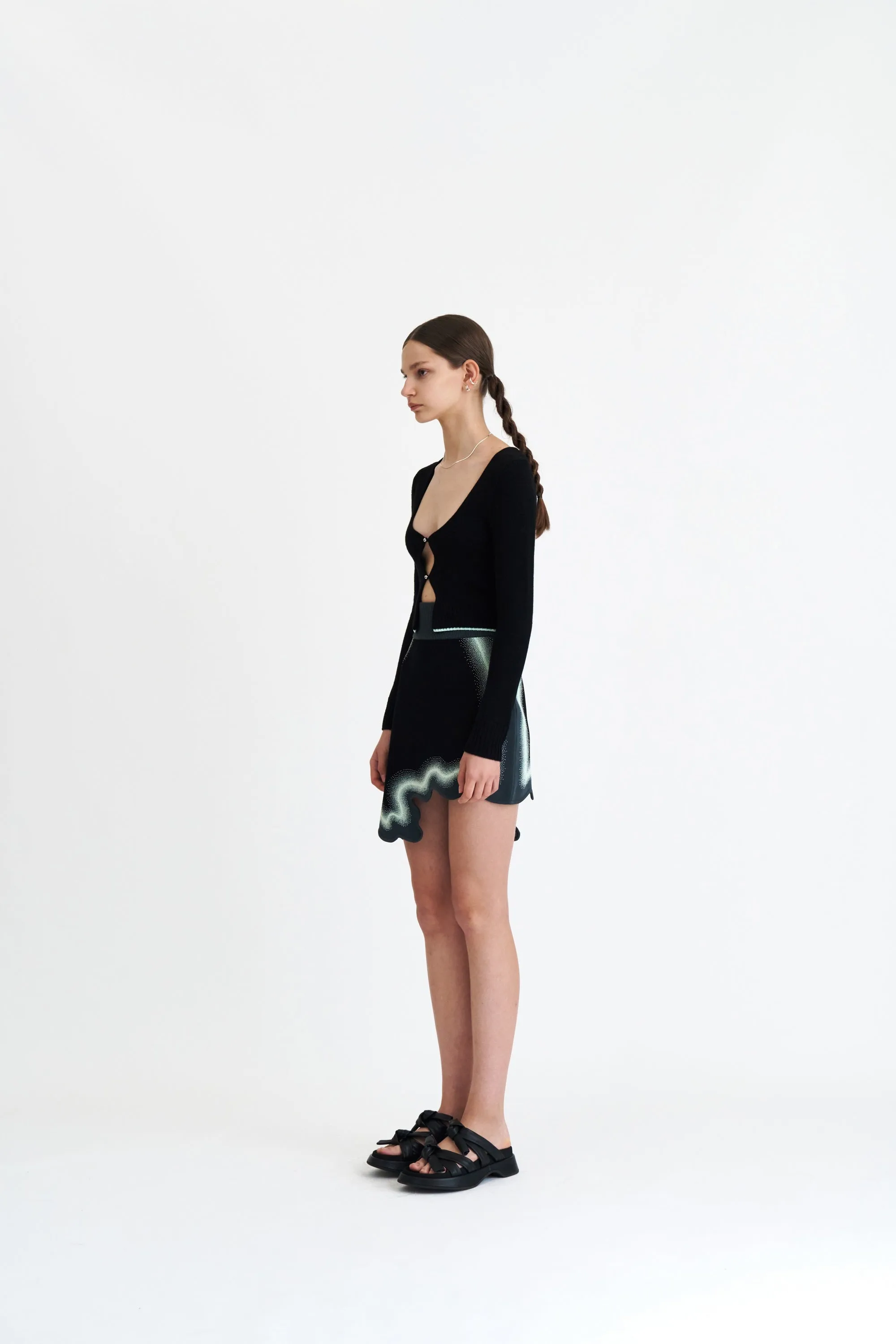 Sporty Touch SALEM WAVY MINI SKIRT