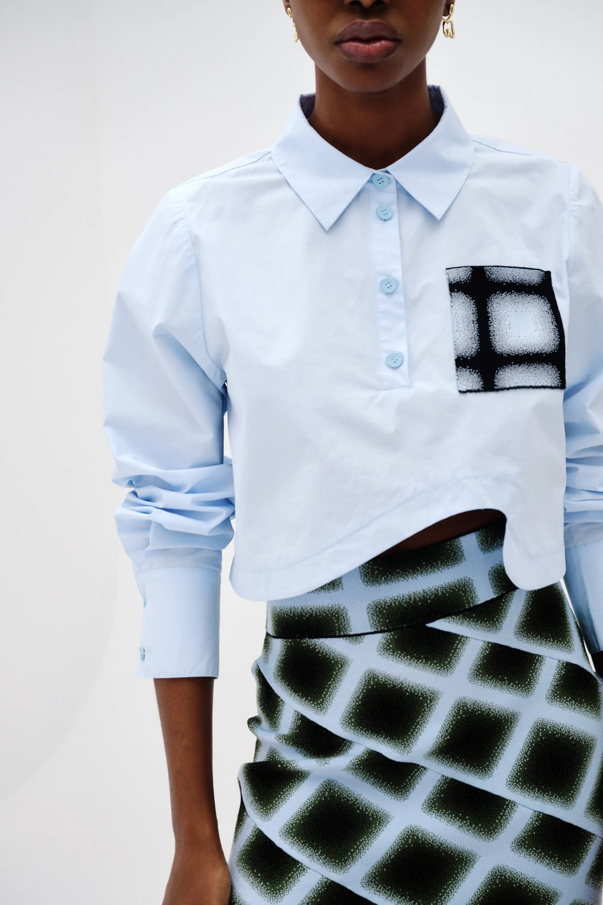 AntiPill Surface UltraSoft Lining NALA COTTON CROPPED SHIRT