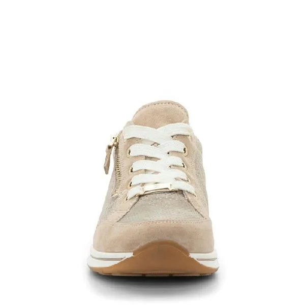 Womens Ara Oleanna in Sand Puntikid simple details Sneakers style