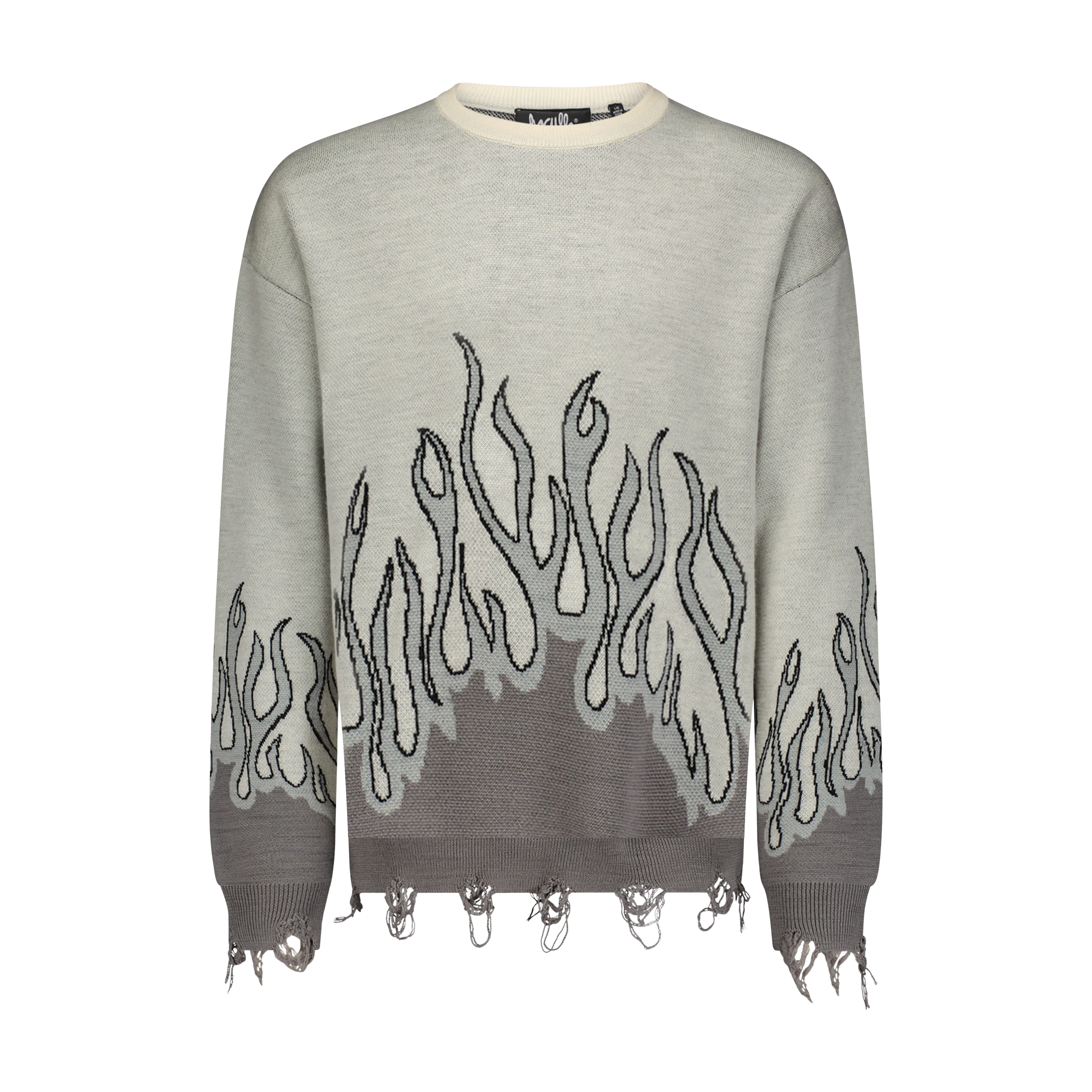 UP IN FLAMES SWEATER Chilly Day Style Light Knitwear