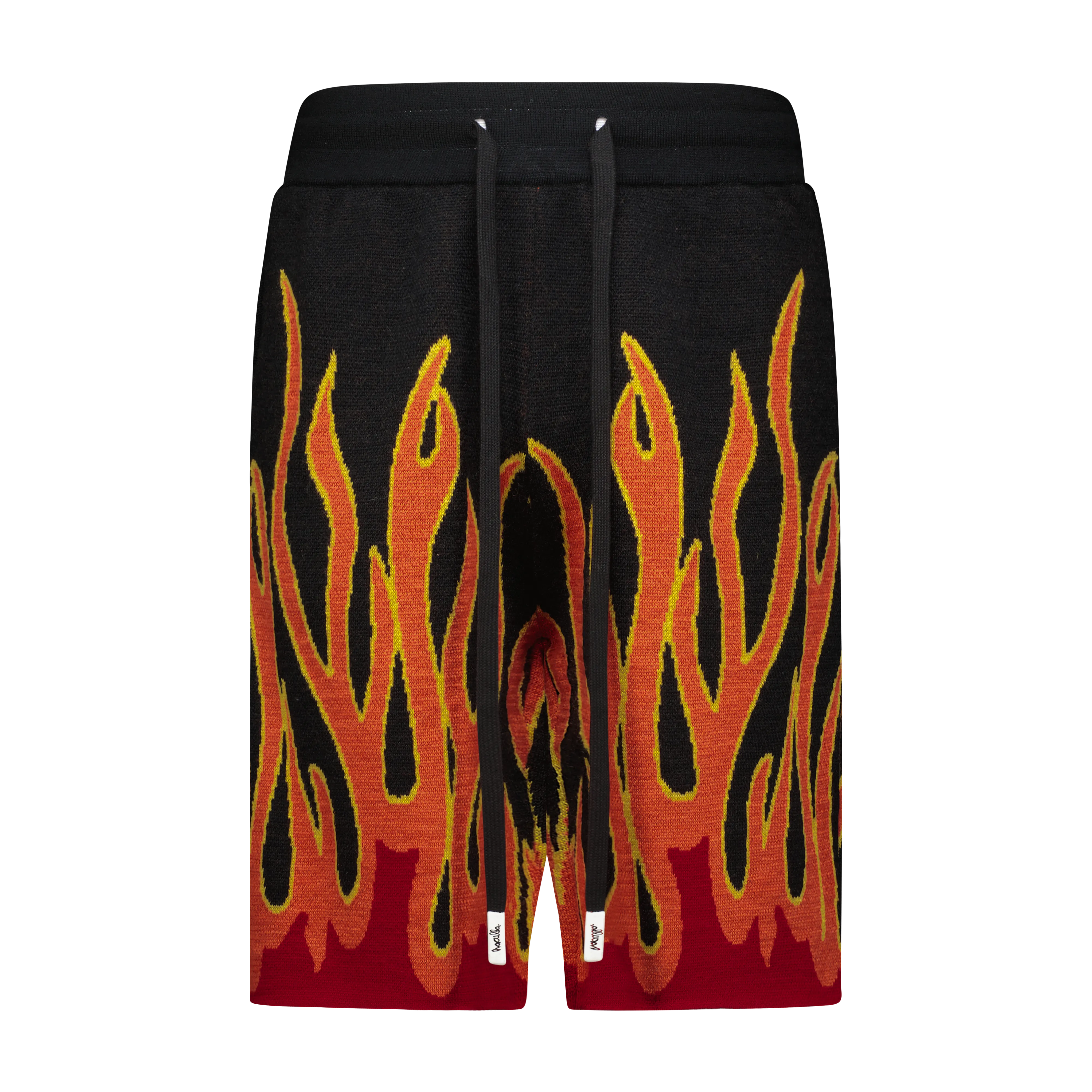 Fashion Forward Flexible Cut UP IN FLAMES SWEATER SHORTS