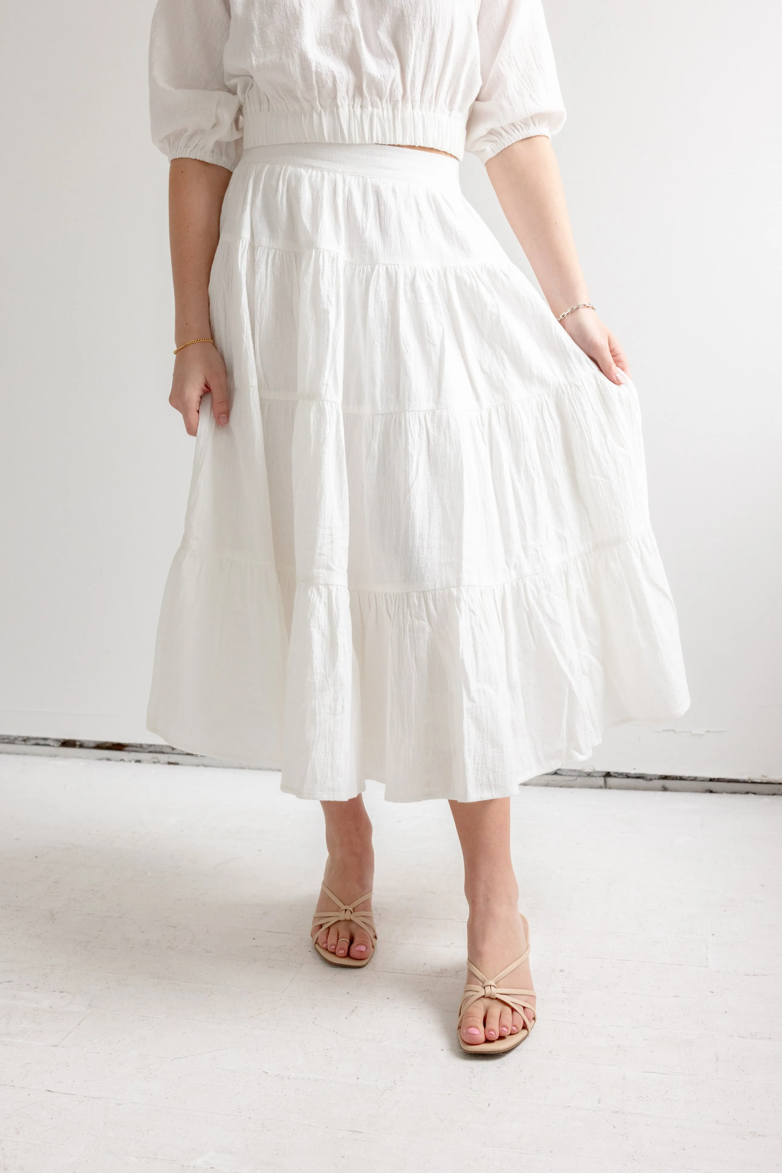 Seasonal Layering St. Tropez Skirt- White