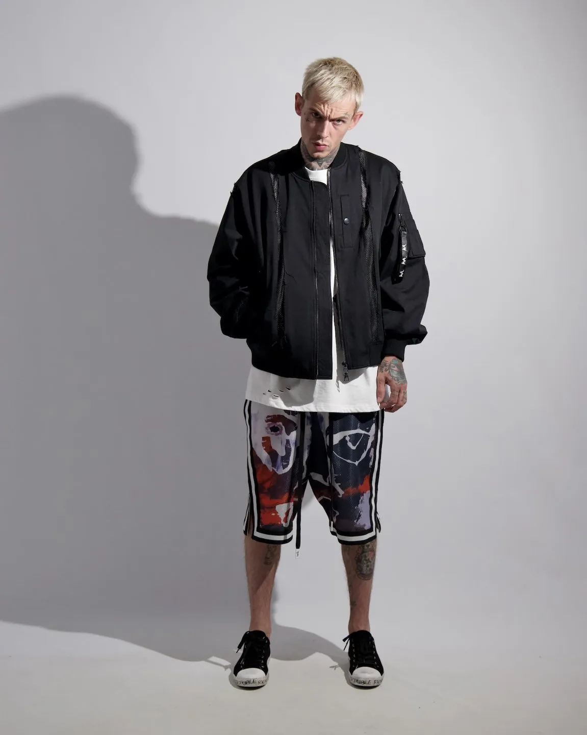 Printed Pattern PAINTED BASKETBALL SHORTS