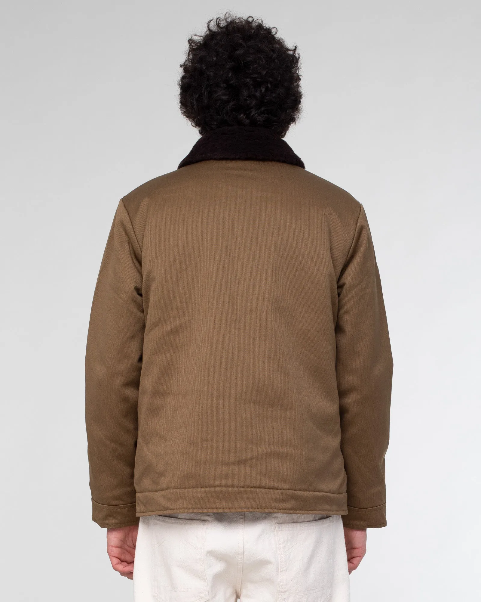 Zip Pockets Deck Jacket Bedford Cords Drap