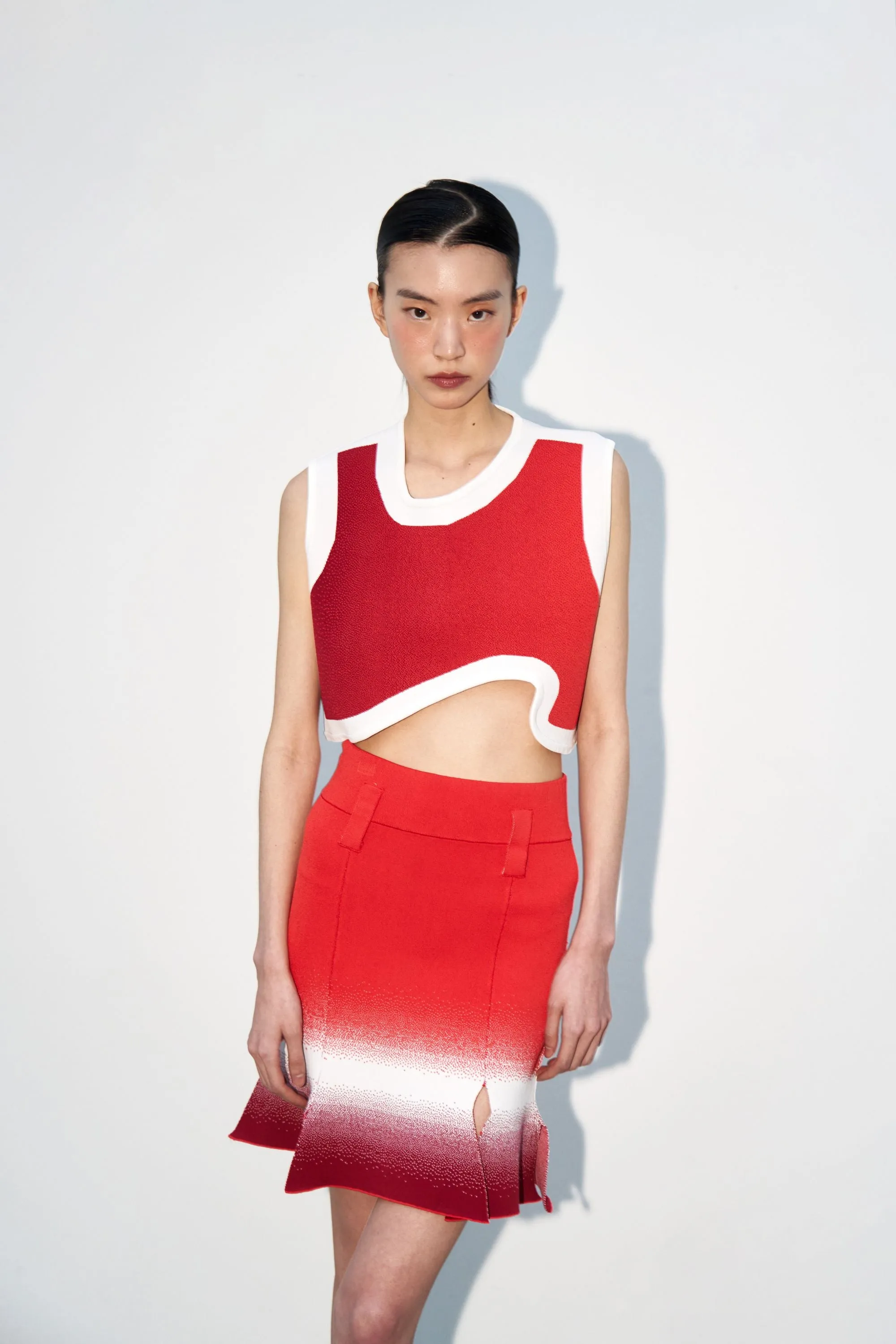 Anti Bacterial Layer Formal Shirt DAHLIA OVERSIZED WAVY CROP TOP