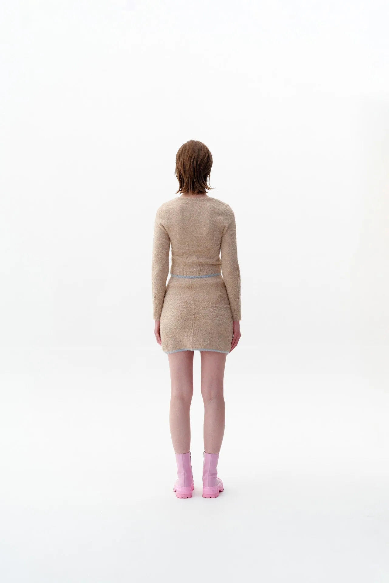 No Pinch VENUS ECO FAUX FUR WAVY MINI SKIRT