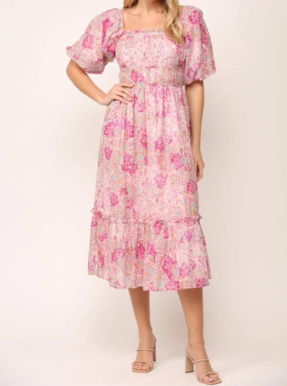 CeCe Floral Dress Polished look dress
