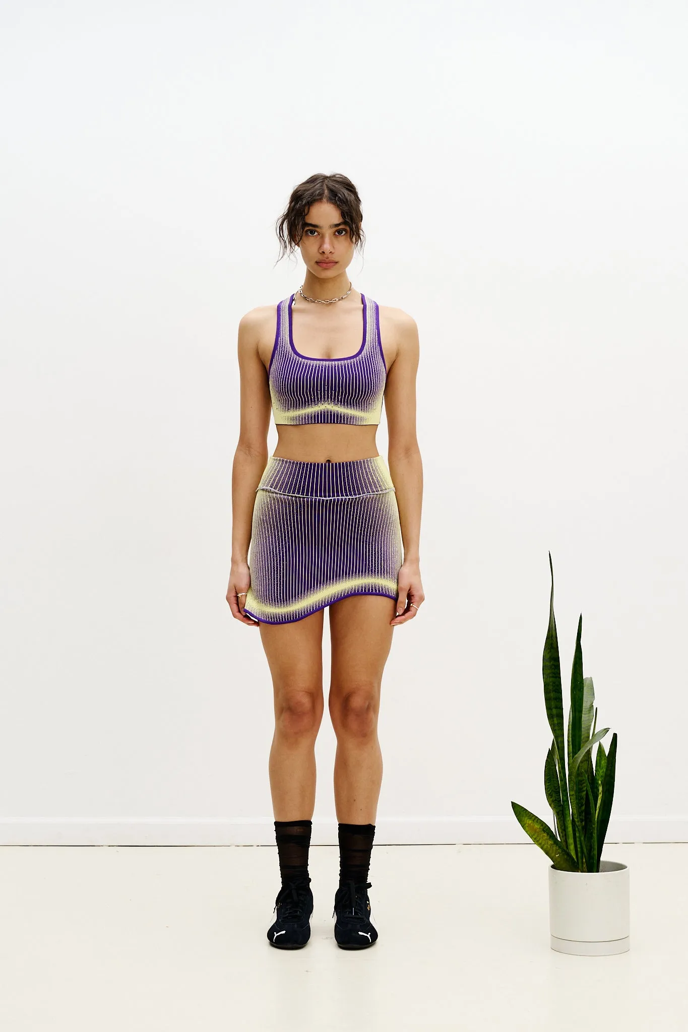 Flattering Look Double Layered Hem GEN 11 COMPRESSION TENNIS SKORT