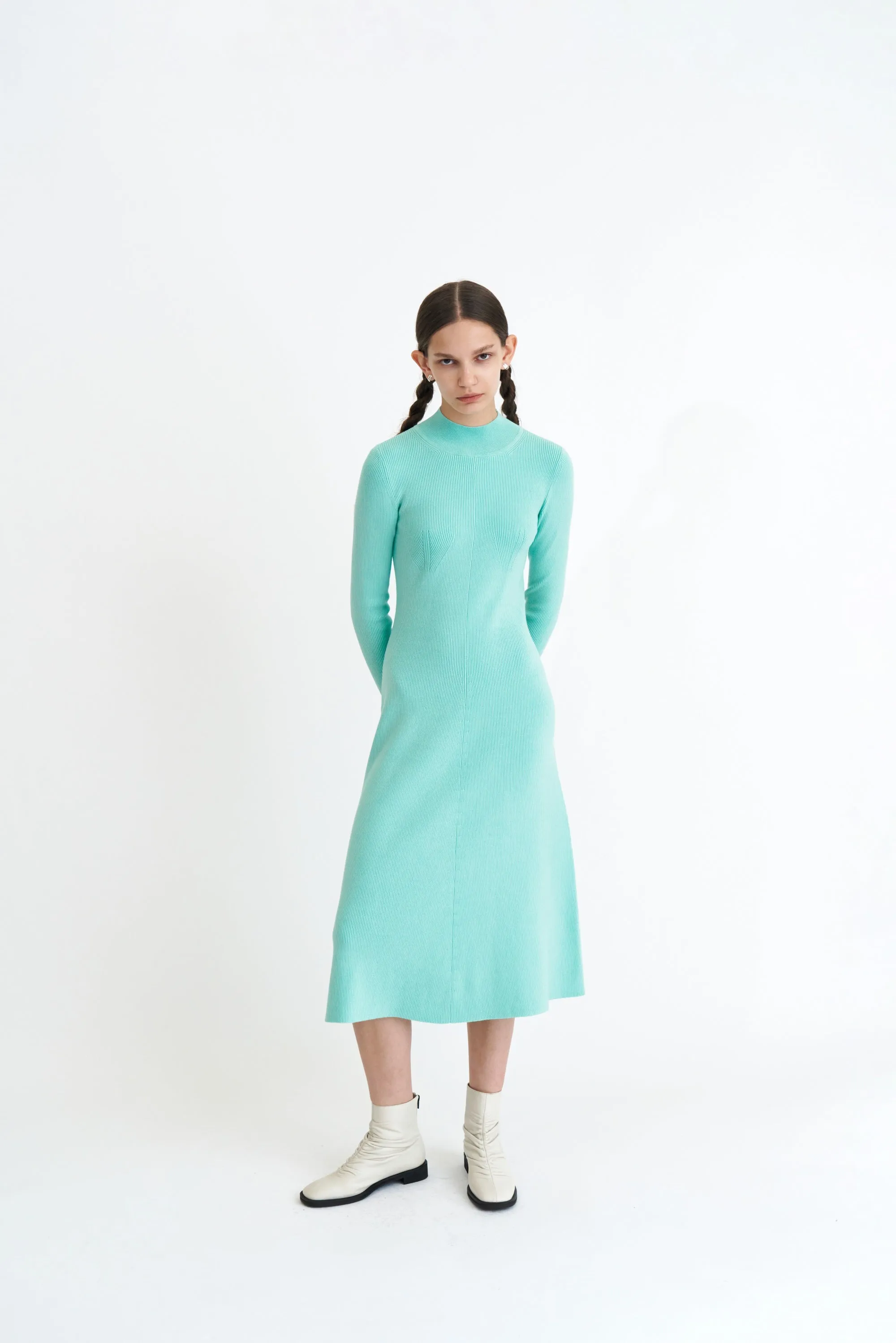 Comfortable office piece SENNA MAXI DRESS WITH BACK CUT OUT