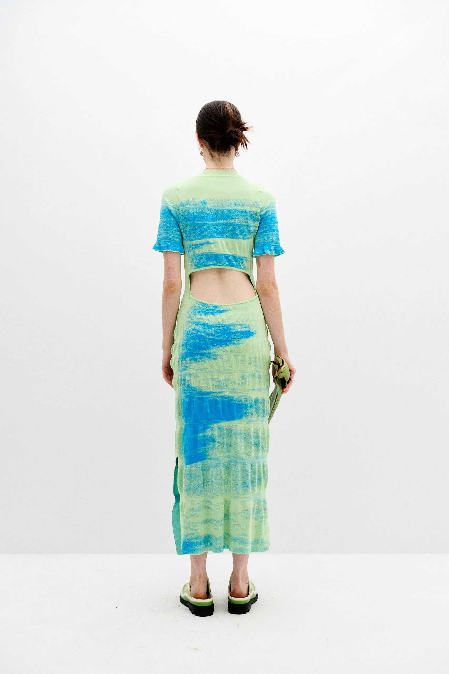 VINCA LAKE PRINT MAXI DRESS Light Fall Smart Cut