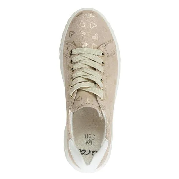 Womens Ara Mikky Hearts in Shell/White High-Performance Fit Shock Diffusion Layer