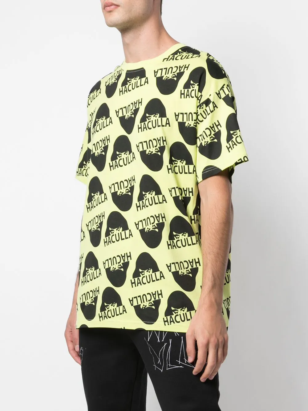 Versatile Wear WATCHING YOU DROP SHOULDER TEE LIME
