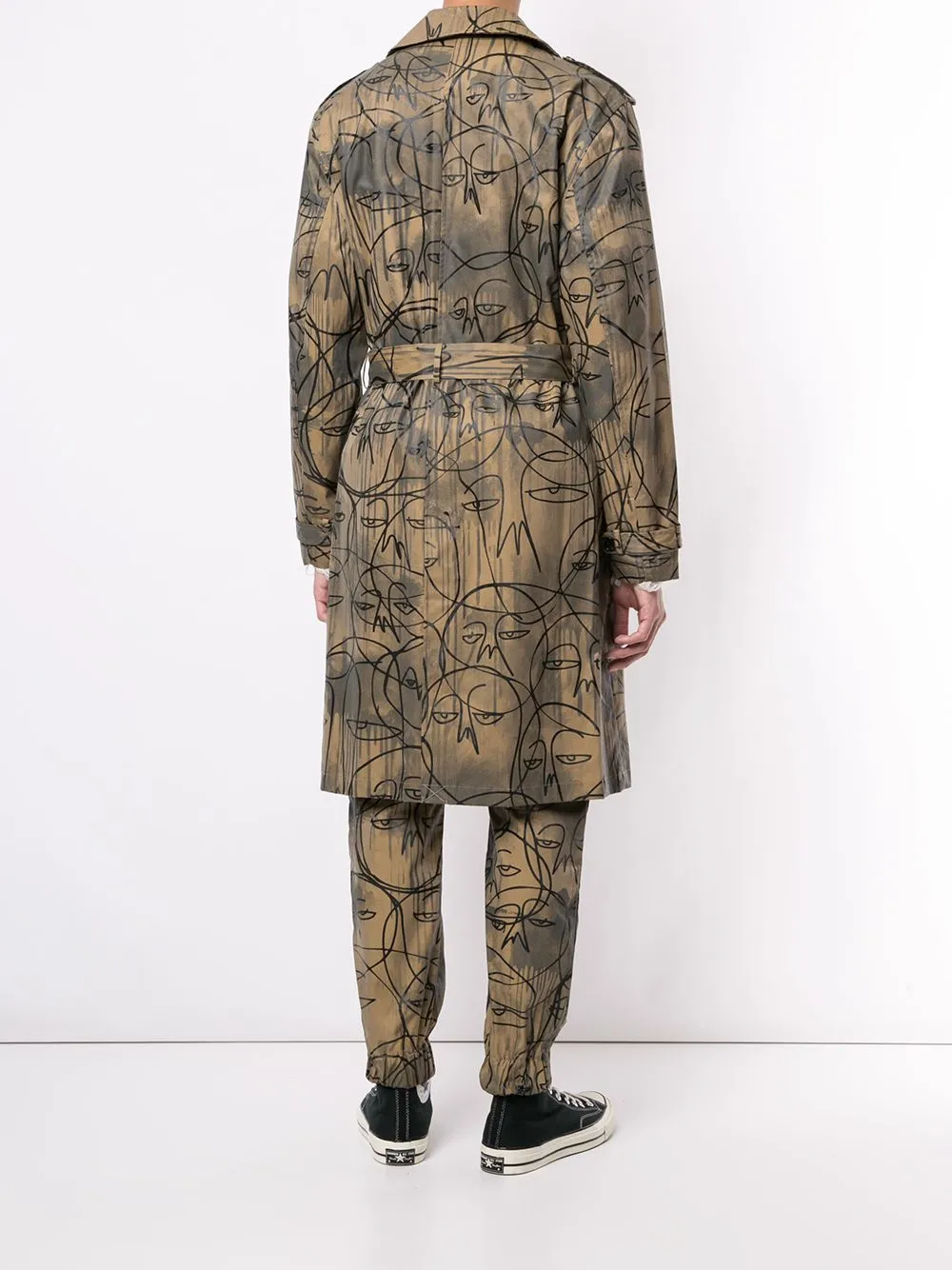 ONE OF A KIND TRENCH COAT KHAKI Anti Static Interior