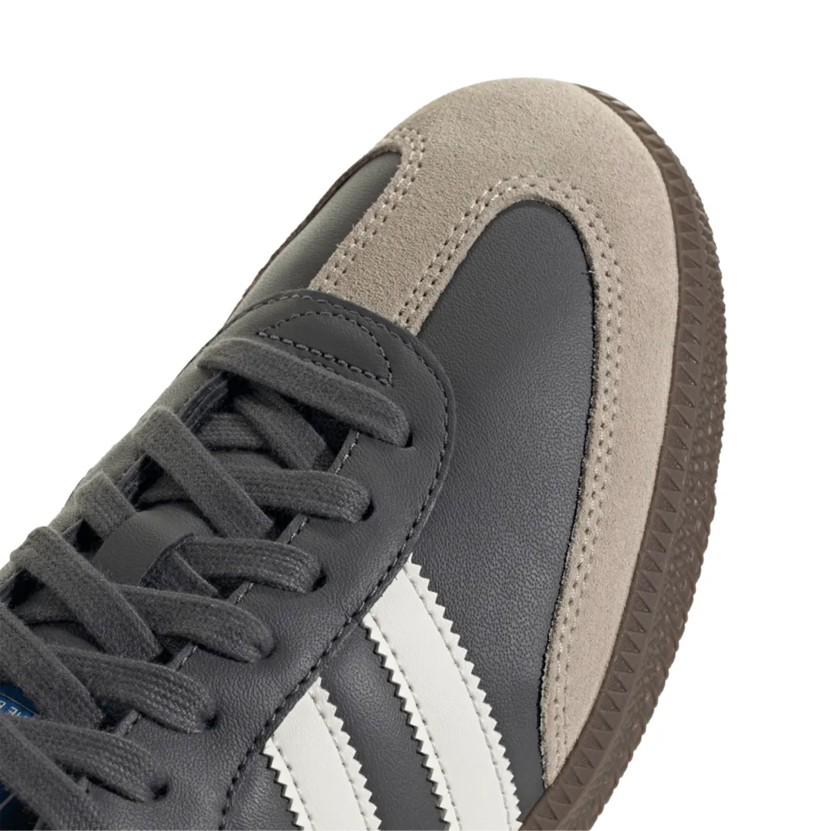Resilient Design Grounded Footbed Adidas Men's Samba OG Grey Five/Chalk White/Gum 5