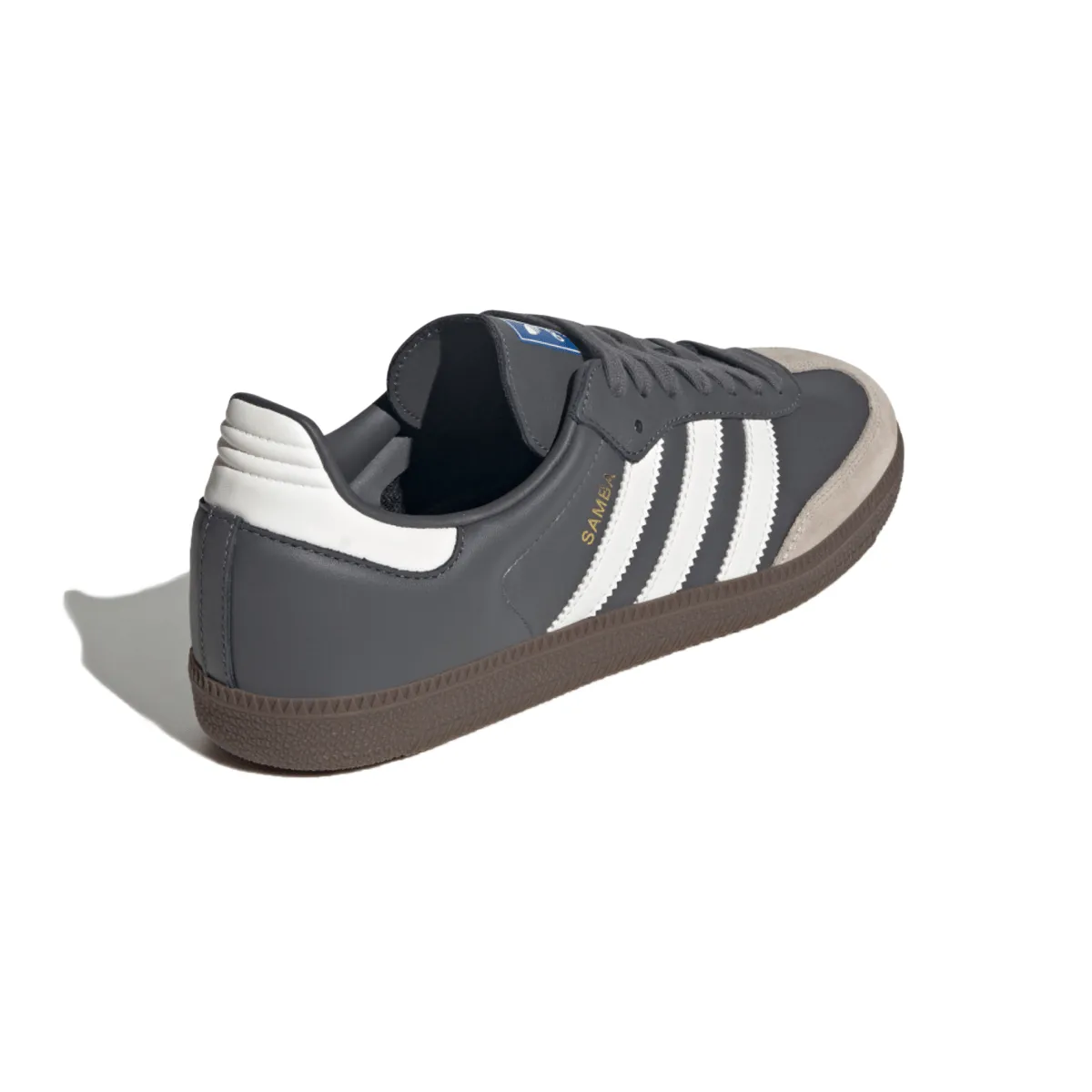 Adidas Men's Samba OG Grey Five/Chalk White/Gum 5 Dual Density Midsole Vibration Dampening Tech