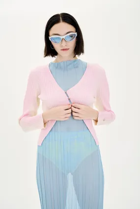 Heat Retention Layer Compact Packable Feature KOA UV REACTIVE RIBBED CARDIGAN