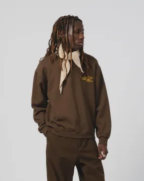 Ultimate Knitwear Fashion staples Western Sportswear Sweater Basic Fleece Brown